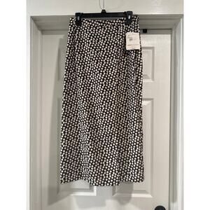 Leslie Fay Haberdashery Geometrics Black Multicolored Skirt Size 12